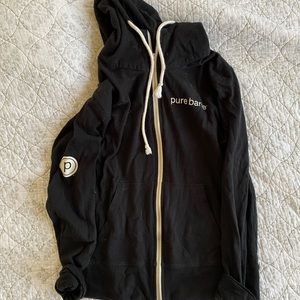 Black Pure Barre Zip Up Hoodie